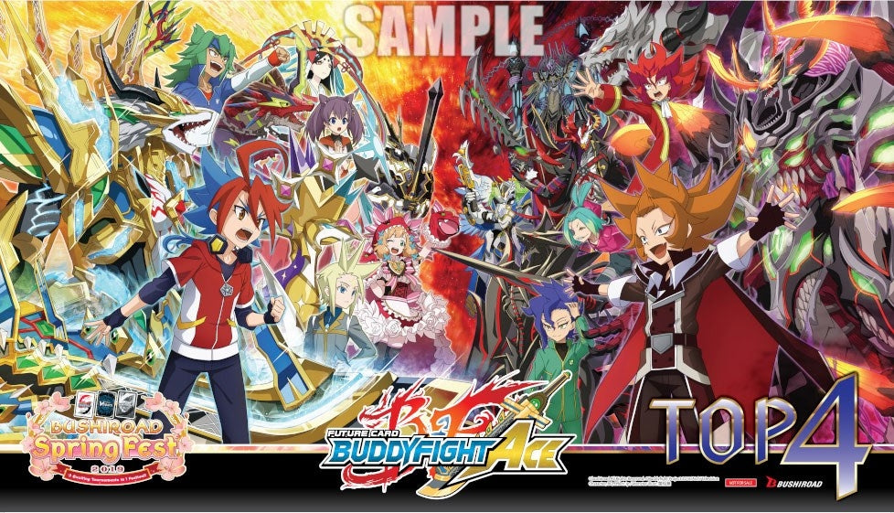 Bushiroad Spring Fest 2019 Top 4 Playmat: Future Card Buddyfight Ace - Playmats Sealed