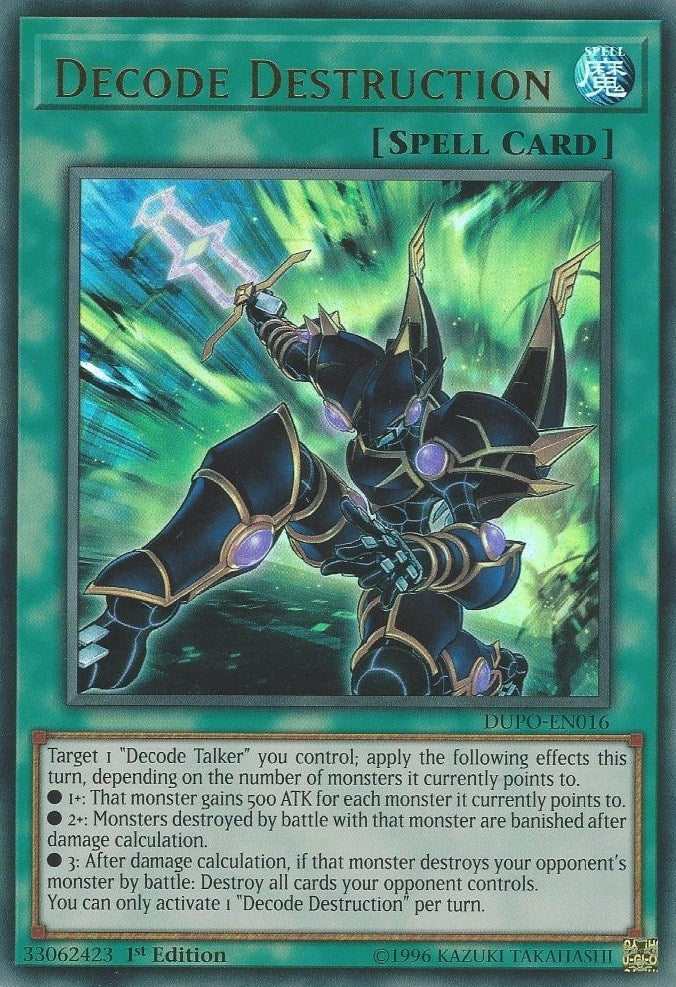 Decode Destruction (16) (DUPO) - YuGiOh Single