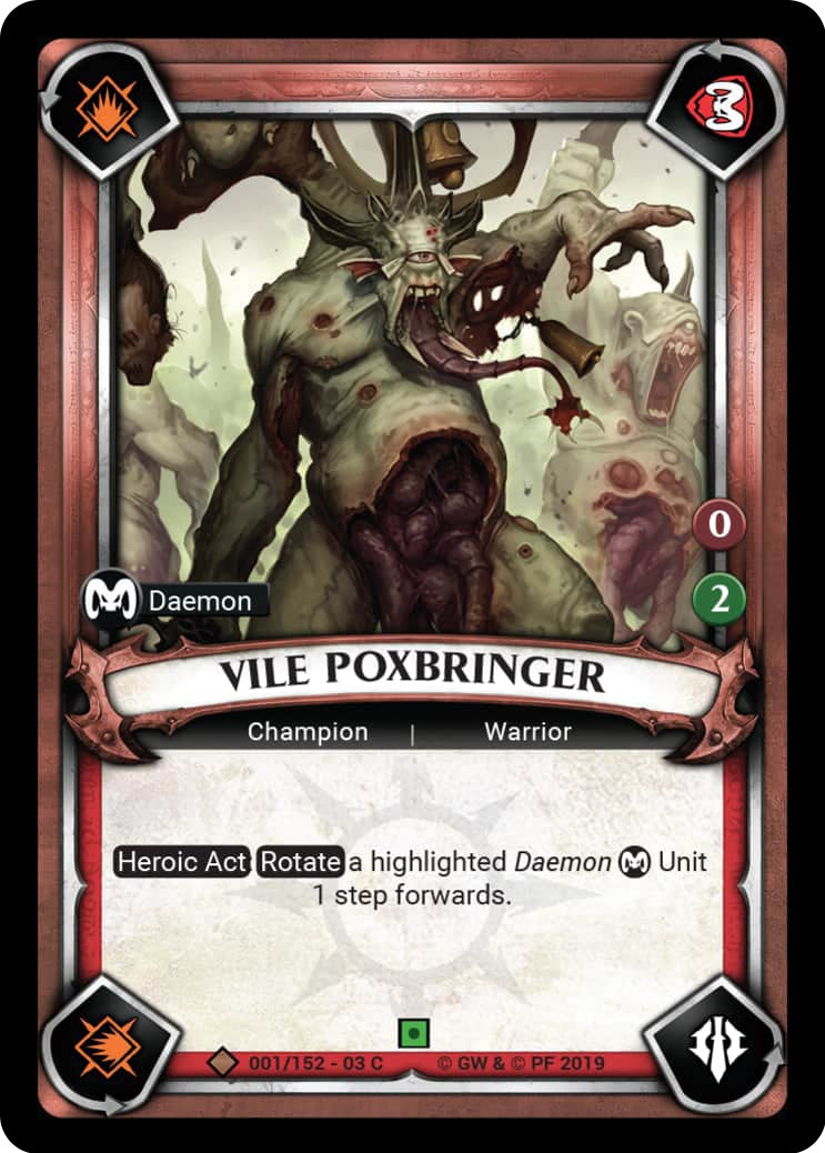 Vile Poxbringer (Claimed) (1) (WHAOSSA) - Warhammer Age of Sigmar Champions TCG Single