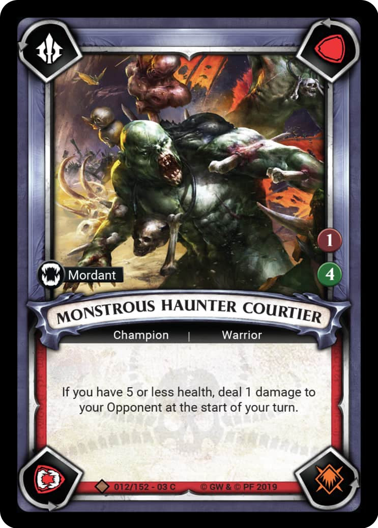 Monstrous Haunter Courtier (Unclaimed) (12) (WHAOSSA) - Warhammer Age of Sigmar Champions TCG Single