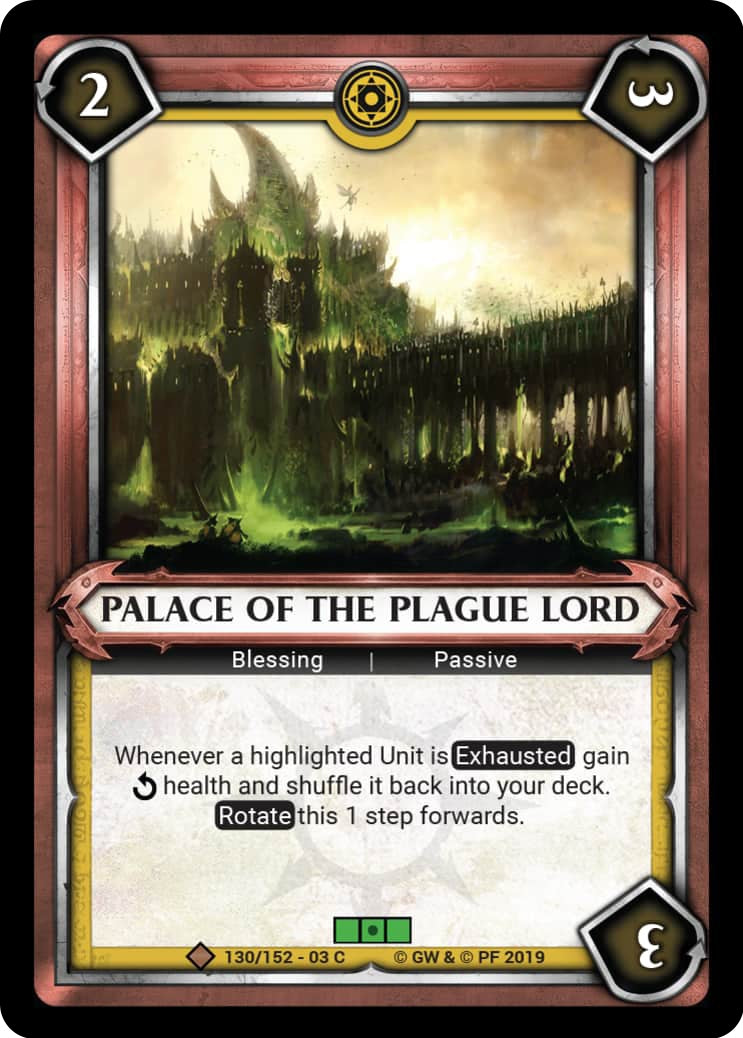 Palace of the Plague Lord (Claimed) (130) (WHAOSSA) - Warhammer Age of Sigmar Champions TCG Single
