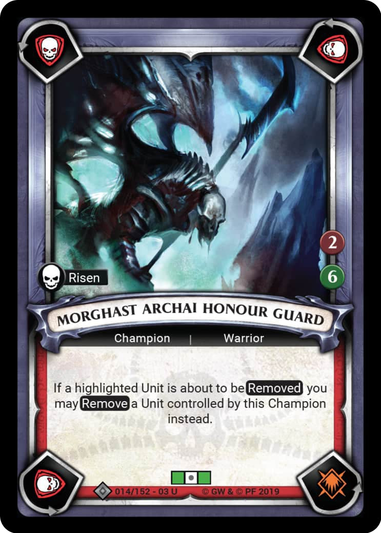 Morghast Archai Honour Guard (Claimed) (14) (WHAOSSA) - Warhammer Age of Sigmar Champions TCG Single