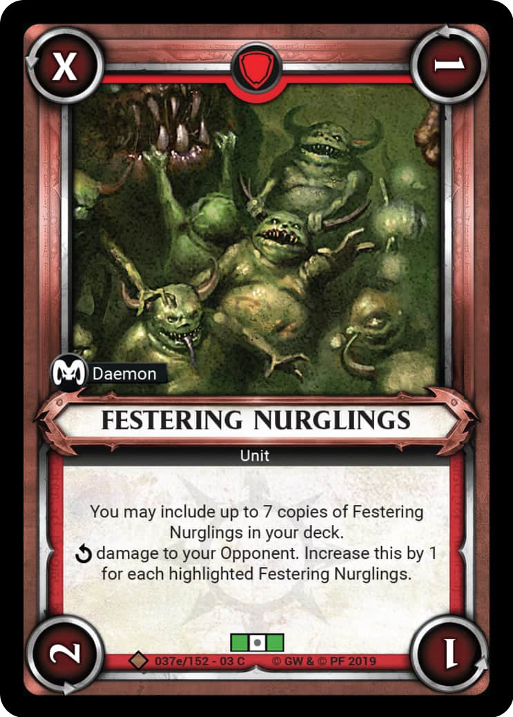 FesteringeNurglings (37e) (Unclaimed) (37) (WHAOSSA) - Warhammer Age of Sigmar Champions TCG Single