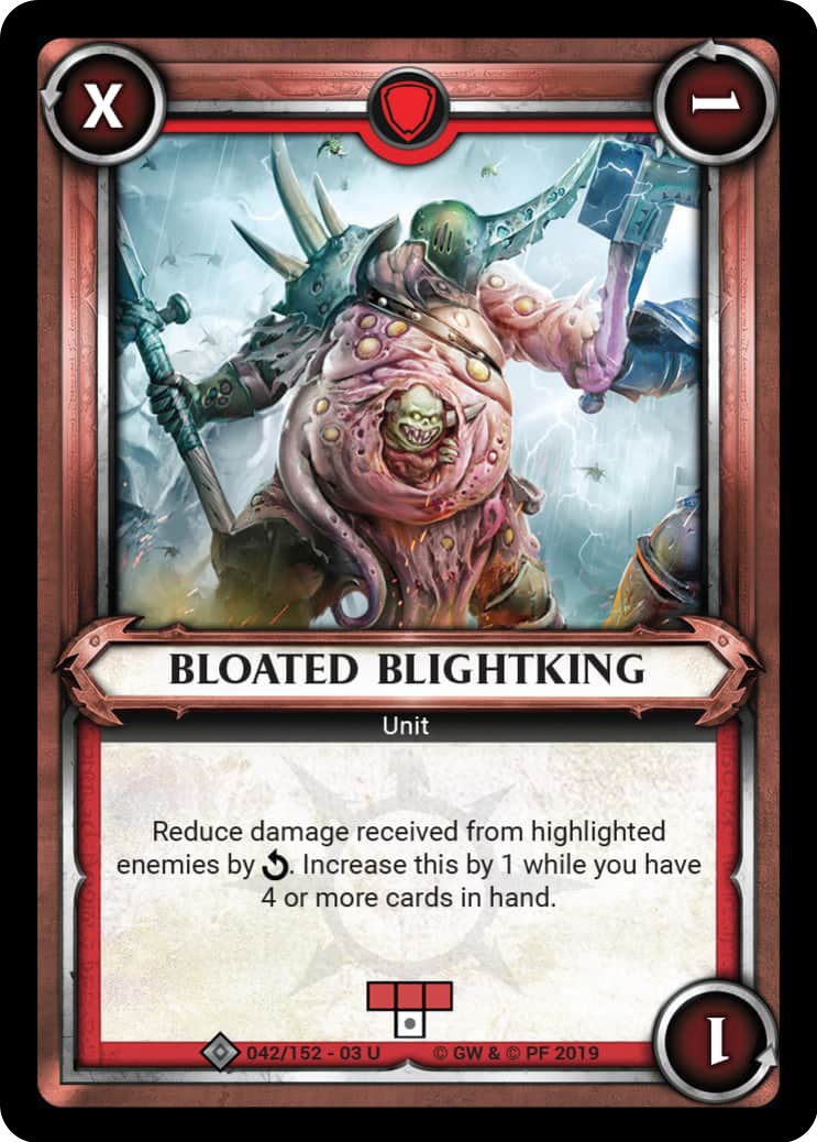 Bloated Blightking (Claimed) (42) (WHAOSSA) - Warhammer Age of Sigmar Champions TCG Single