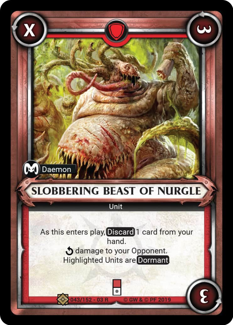 Slobbering Beast of Nurgle (Unclaimed) (43) (WHAOSSA) - Warhammer Age of Sigmar Champions TCG Single