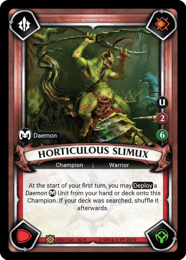 Horticulous Slimux (Unclaimed) (6) (WHAOSSA) - Warhammer Age of Sigmar Champions TCG Single