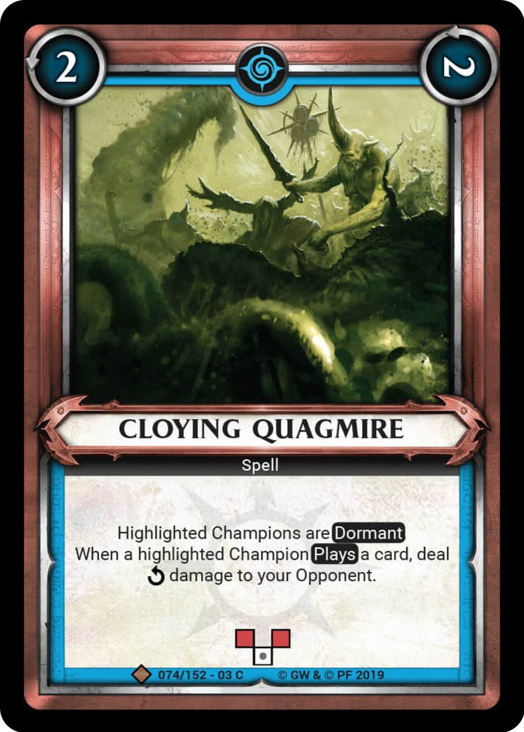 Cloying Quagmire (Claimed) (74) (WHAOSSA) - Warhammer Age of Sigmar Champions TCG Single
