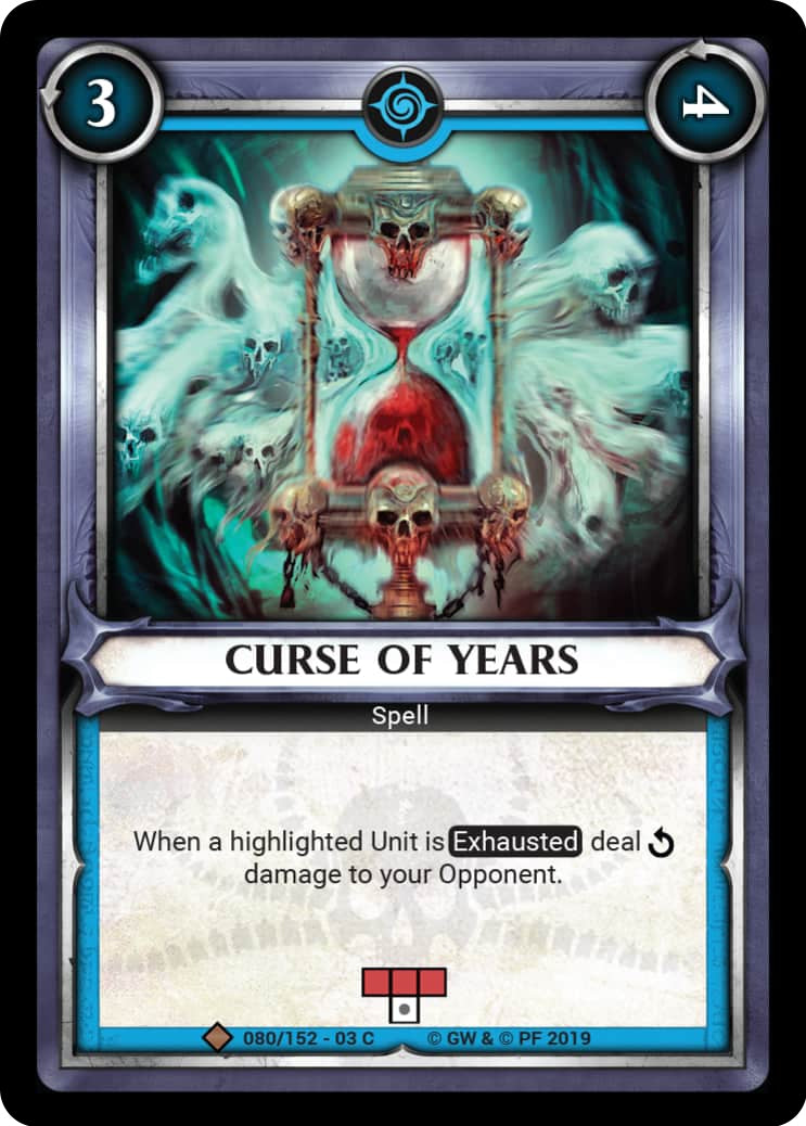 Curse of Years (Unclaimed) (80) (WHAOSSA) - Warhammer Age of Sigmar Champions TCG Single
