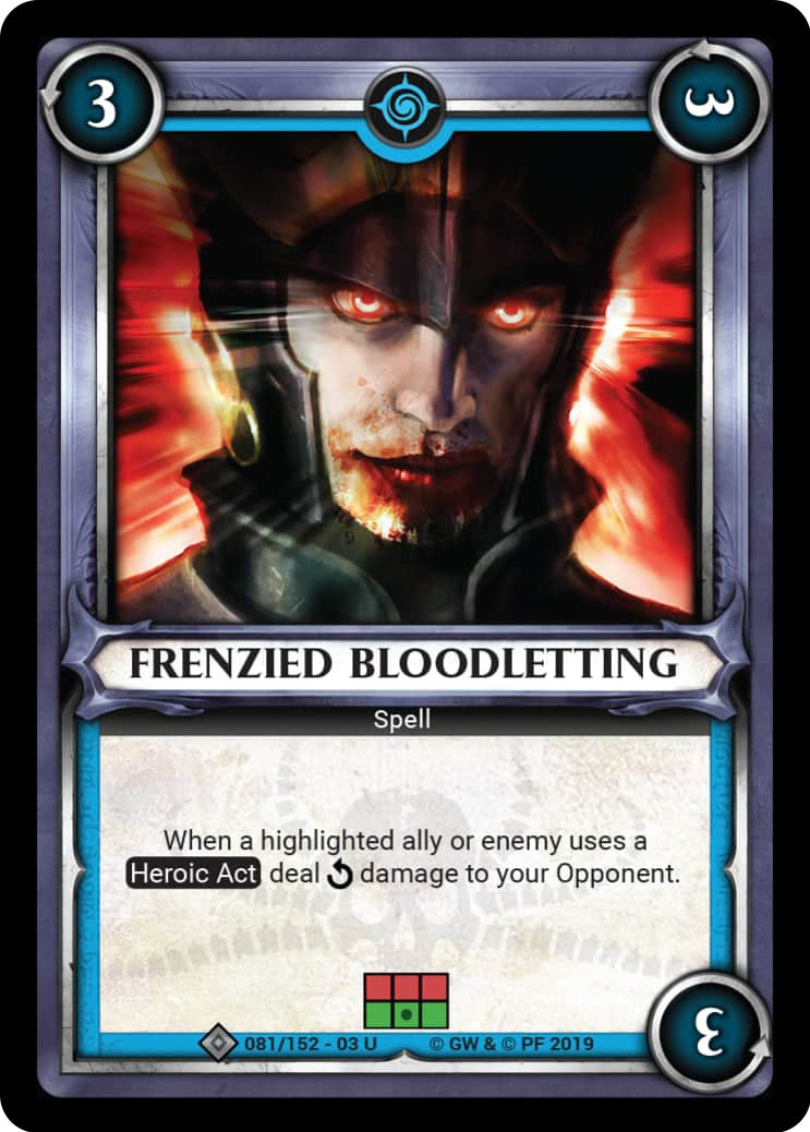 Frenzied Bloodletting (Unclaimed) (81) (WHAOSSA) - Warhammer Age of Sigmar Champions TCG Single