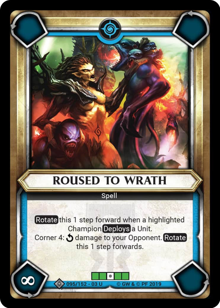 Roused to Wrath (Unclaimed) (95) (WHAOSSA) - Warhammer Age of Sigmar Champions TCG Single