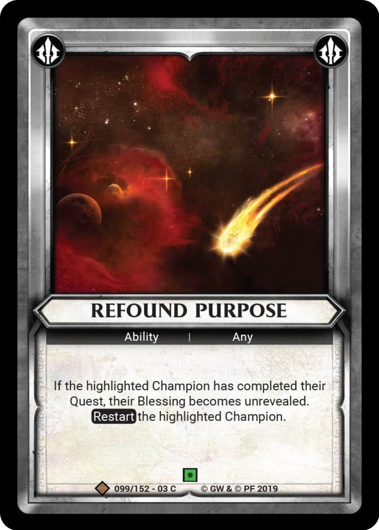 Refound Purpose (Claimed) (99) (WHAOSSA) - Warhammer Age of Sigmar Champions TCG Single