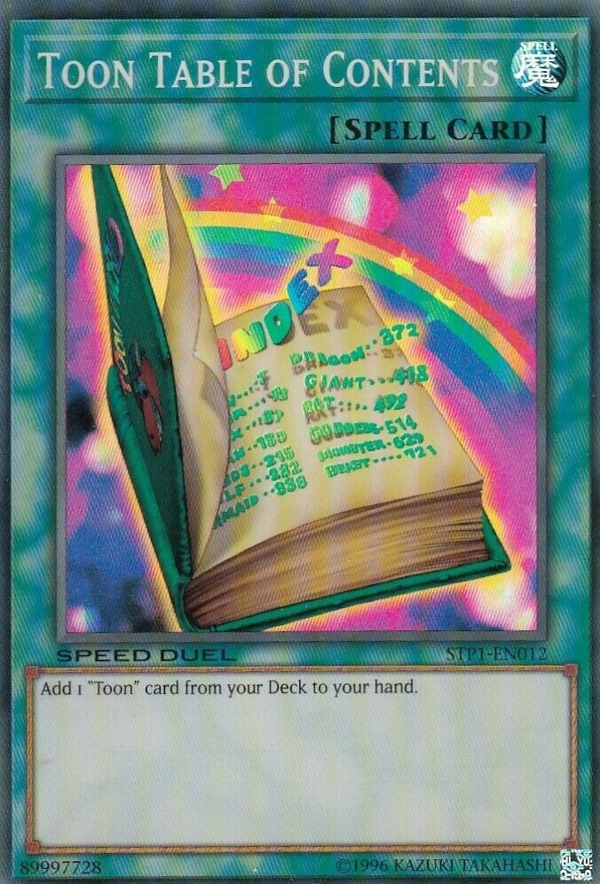 Toon Table of Contents (1012) (STP1) - YuGiOh Single