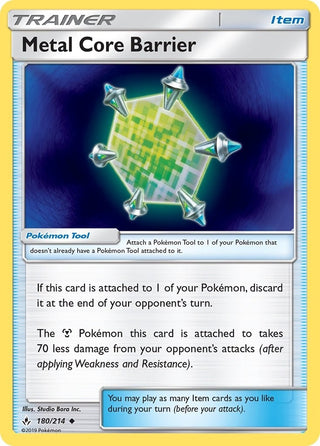 Image for Metal Core Barrier (180/214) (SM - Unbroken Bonds) - Pokemon