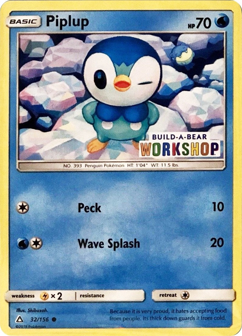 Image for Piplup - 32/156 (Build-A-Bear Workshop Exclusive) (032/156) (Miscellaneous Cards & Products) - Pokemon