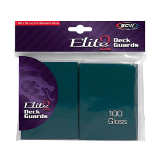 Image for Elite2 Deck Guards - Glossy Standard - Teal (100-Pack) - Card Sleeves