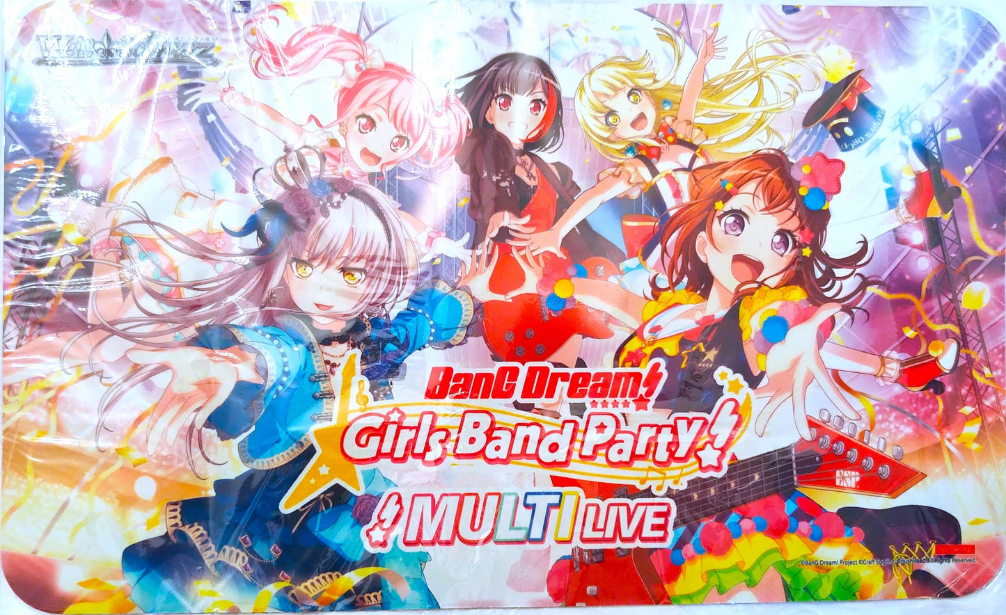 Weiss Schwarz Preorder Playmat - BanG Dream! Girls Band Party! MULTI LIVE - Playmats Sealed