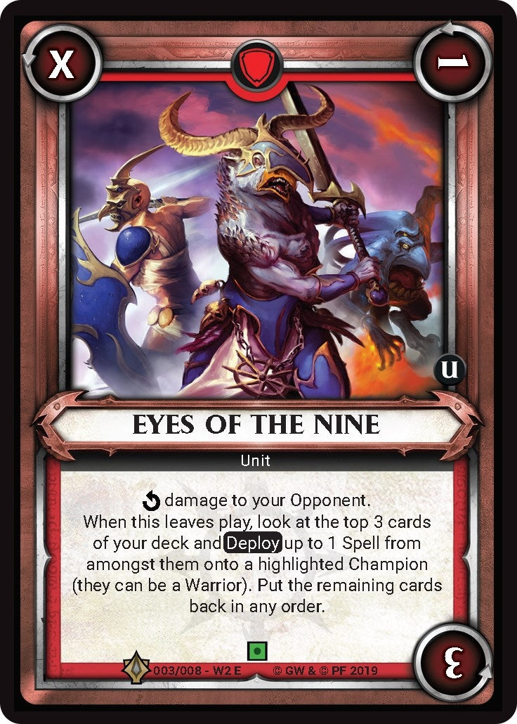 Eyes of the Nine (Claimed) (3) (WHAOSWB2) - Warhammer Age of Sigmar Champions TCG Single