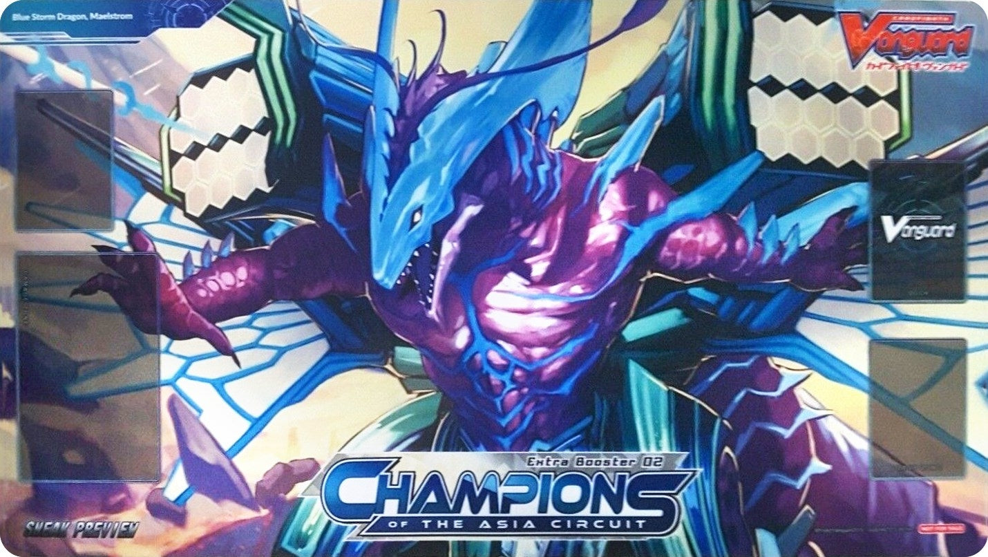 Cardfight!! Vanguard Sneak Preview Playmat: Extra Booster V-EB02 Champions of the Asia Circuit - Playmats Sealed
