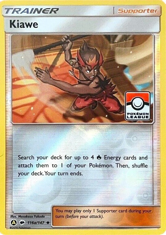 Image for Kiawe - 116a/147 (Pokemon League) (116a/147) (League & Championship Cards) - Pokemon