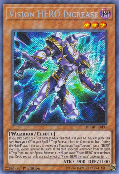 Vision HERO Increase (7) (BLHR) - YuGiOh Single