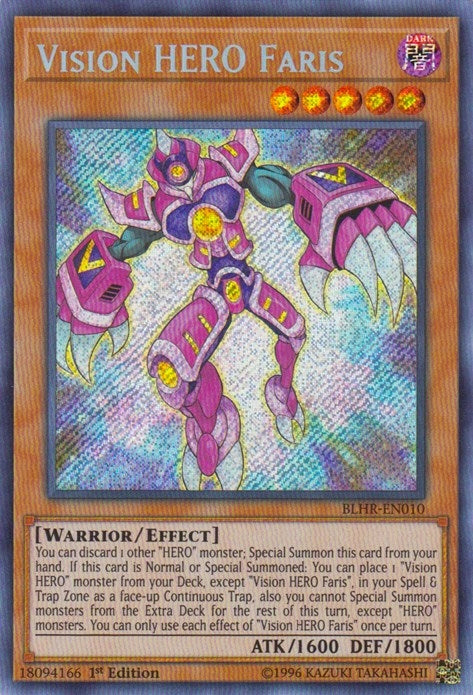 Vision HERO Faris (10) (BLHR) - YuGiOh Single