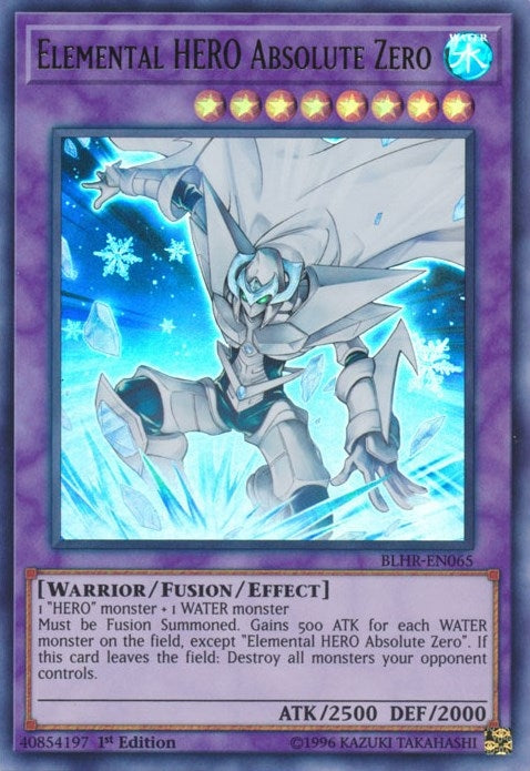 Elemental HERO Absolute Zero (65) (BLHR) - YuGiOh Single