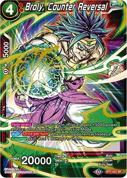 Image for Broly, Counter Reversal (BT7-020) - Dragon Ball Super: Masters