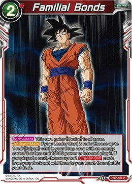 Image for Familial Bonds (BT7-021) - Dragon Ball Super: Masters