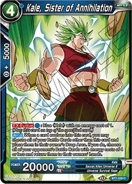 Image for Kale, Sister of Annihilation (BT7-039) - Dragon Ball Super: Masters