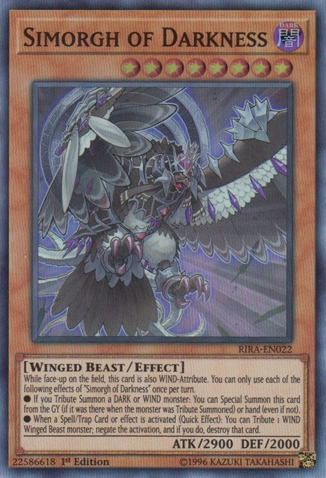 Simorgh of Darkness (22) (RIRA) - YuGiOh Single