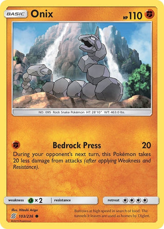 Image for Onix (103/236) (SM - Unified Minds) - Pokemon