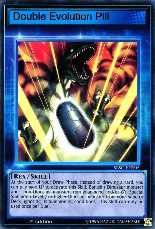 Double Evolution Pill (Skill Card) (5) (SBSC) - YuGiOh Single
