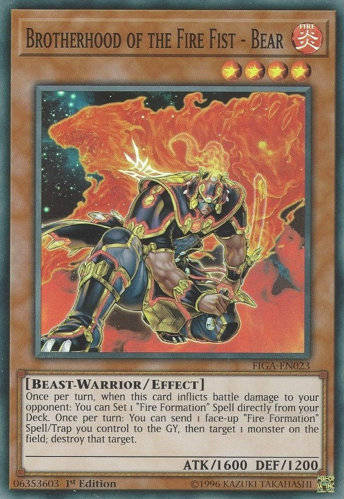 Brotherhood of the Fire Fist - Bear (23) (FIGA) - YuGiOh Single