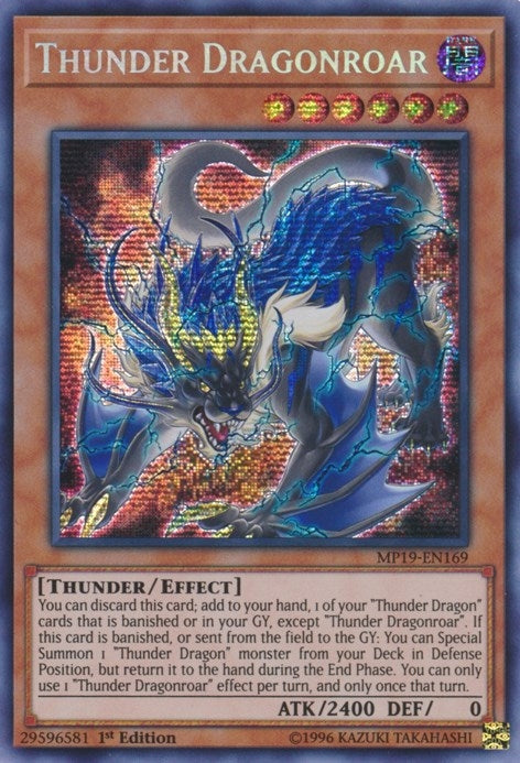 Thunder Dragonroar (19169) (MP19) - YuGiOh Single