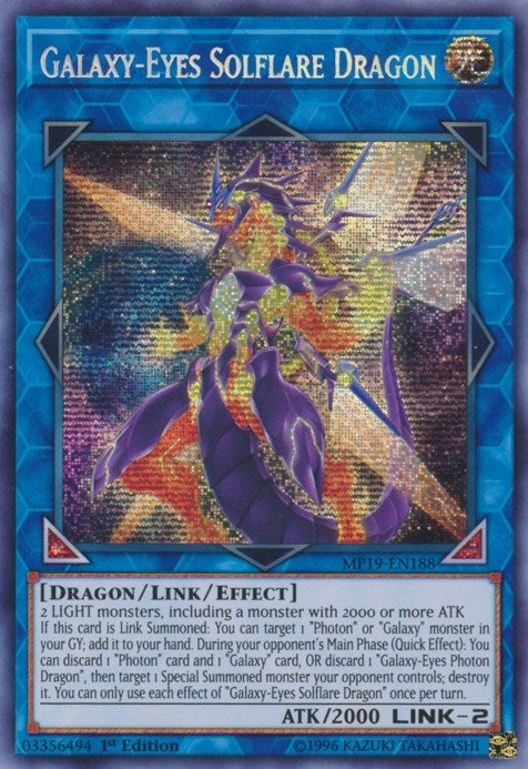 Galaxy-Eyes Solflare Dragon (19188) (MP19) - YuGiOh Single
