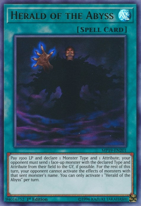 Herald of the Abyss (19201) (MP19) - YuGiOh Single