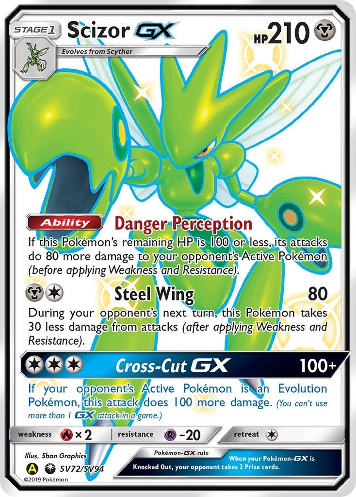 Image for Scizor GX (SV72/SV94) (Hidden Fates: Shiny Vault) - Pokemon