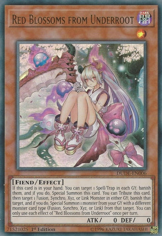Red Blossoms from Underroot (6) (DUDE) - YuGiOh Single