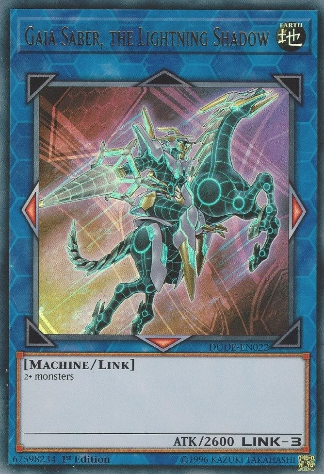 Gaia Saber the Lightning Shadow (22) (DUDE) - YuGiOh Single