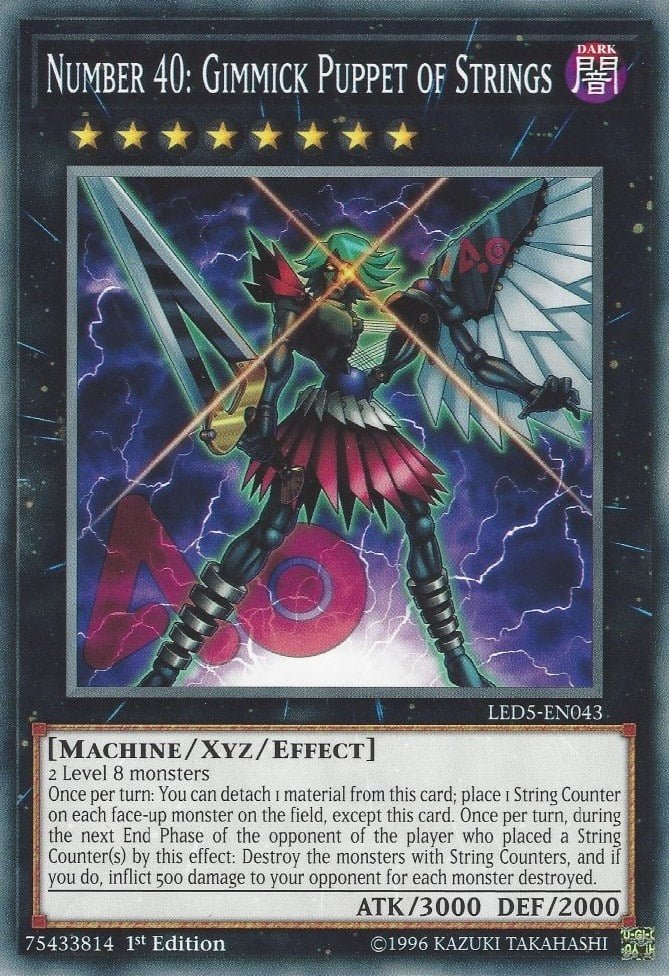 Number 40: Gimmick Puppet of Strings (5043) (LED5) - YuGiOh Single