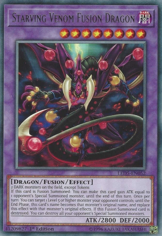 Starving Venom Fusion Dragon (5052) (LED5) - YuGiOh Single