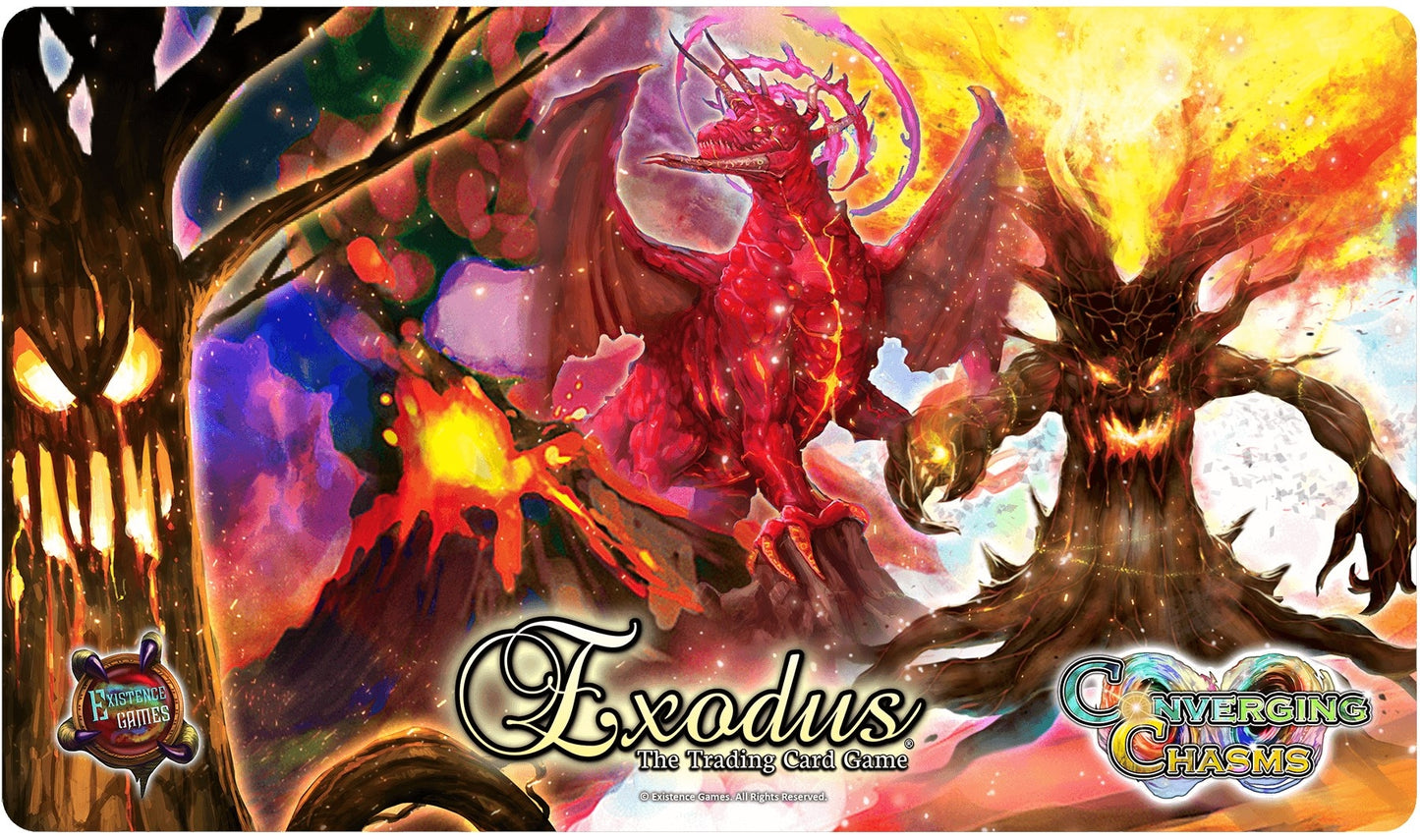Converging Chasms Hailfire Playmat for Exodus TCG - Playmats Sealed