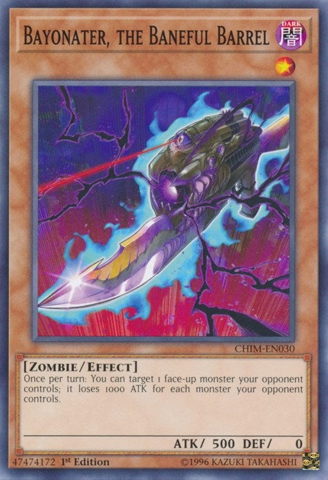 Bayonater the Baneful Barrel (30) (CHIM) - YuGiOh Single