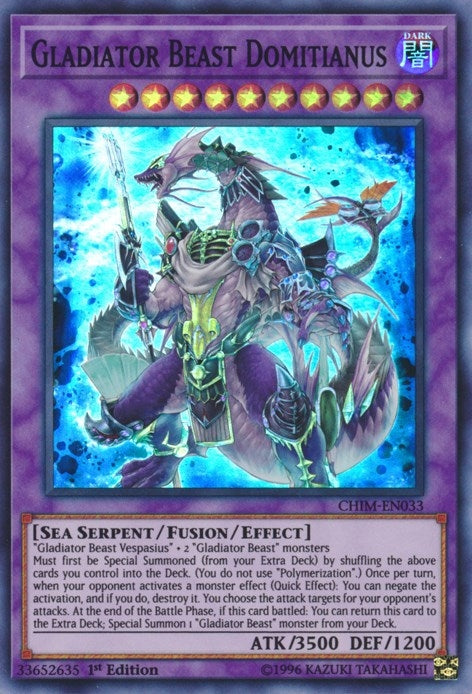 Gladiator Beast Domitianus (33) (CHIM) - YuGiOh Single