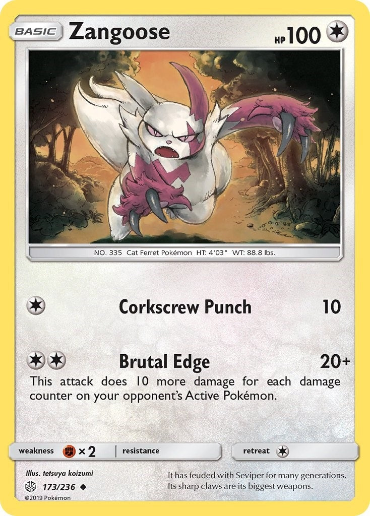 Image for Zangoose (173/236) (SM - Cosmic Eclipse) - Pokemon