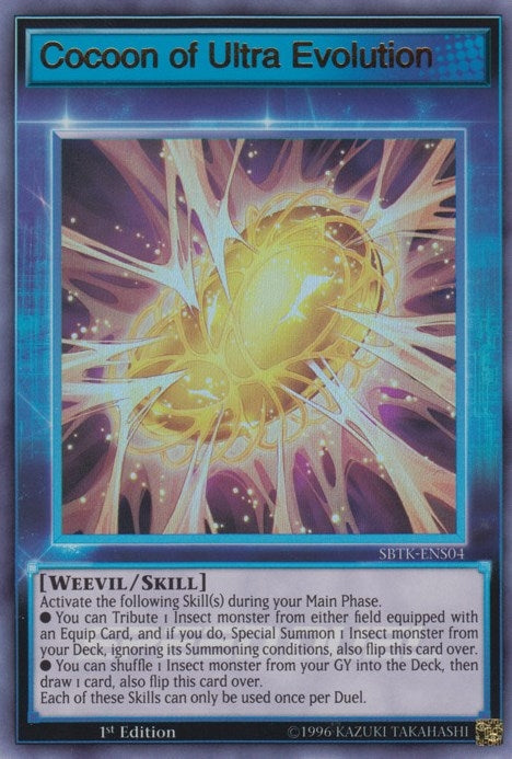 Cocoon of Ultra Evolution (Skill Card) (4) (SBTK) - YuGiOh Single
