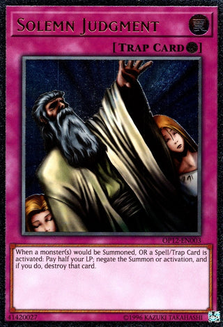 Solemn Judgment (UTR) (12003) (OP12) - YuGiOh Single