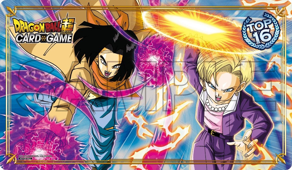 Dragon Ball Super: OTAKON 2019 Team Tournament - Top 16 Playmat featuring Android 17 & Android 18 - Playmats Sealed