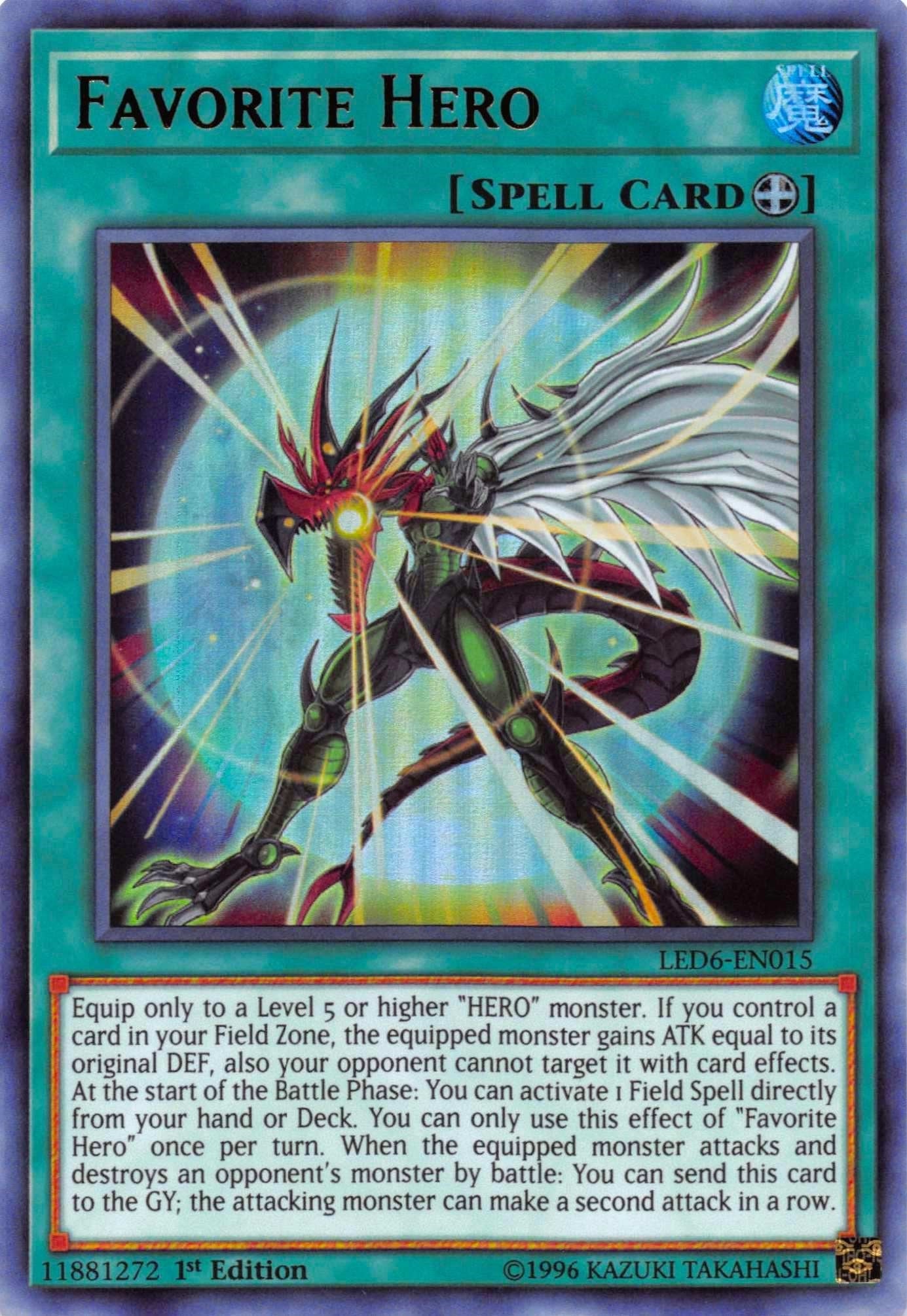 Favorite Hero (6015) (LED6) - YuGiOh Single