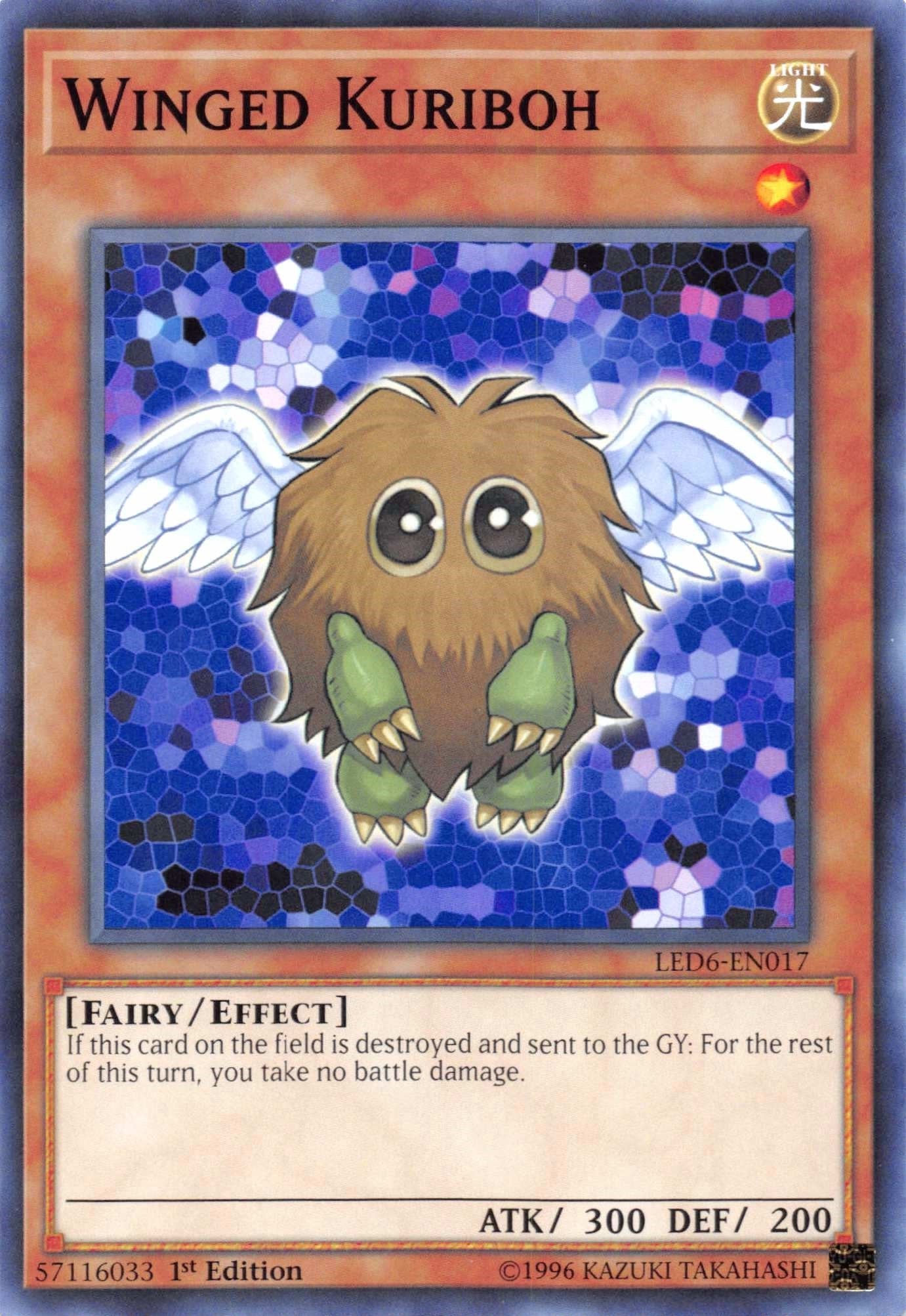 Winged Kuriboh (6017) (LED6) - YuGiOh Single